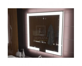 Зеркало с подсветкой лентой для ванной комнаты Новара 70х70 см