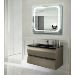 Зеркало в ванную комнату с подсветкой Атлантик 100х100 см
