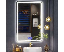 Зеркало в ванную комнату с подсветкой и радио Бельви