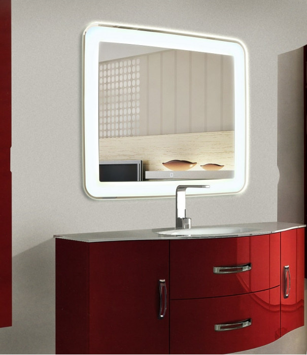 Зеркало для ванной с LED подсветкой Милан 100х100 см